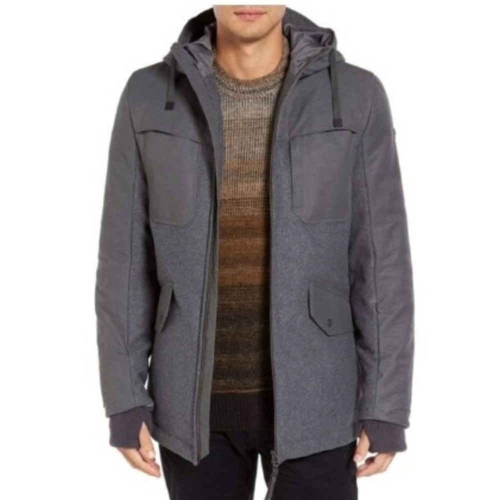 NWT/ VICTORINOX Men's Hooded Longline Gallen Parka Coat